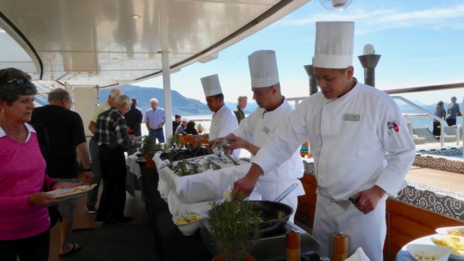 We enjoyed local specialties during our travels